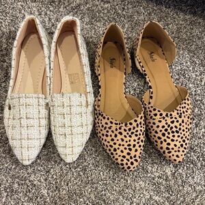 2 pairs of flats from shein. New